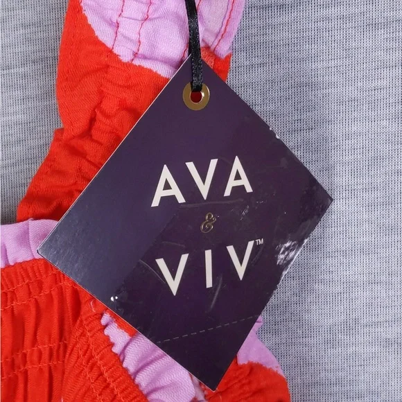 3x 👯♀️Host Pick⚡️Ava & Viv Smocked Peplum Sleeveless Top - Picture 9 of 10